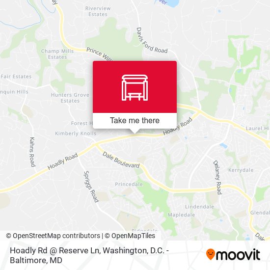 Hoadly Rd @ Reserve Ln map