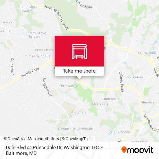 Dale Blvd @ Princedale Dr map