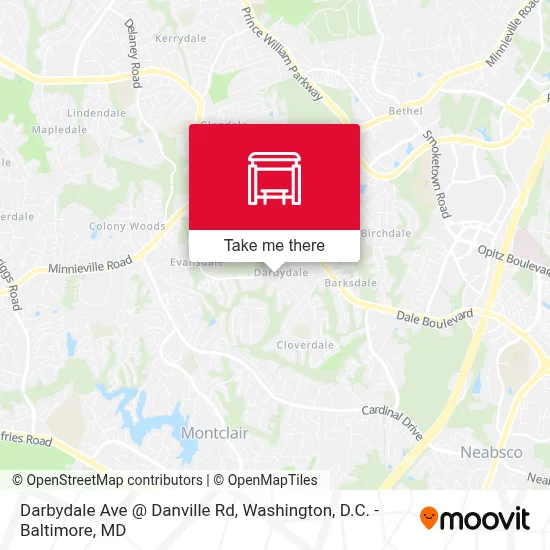 Darbydale Ave @ Danville Rd map