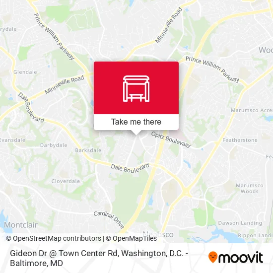 Mapa de Gideon Dr @ Town Center Rd