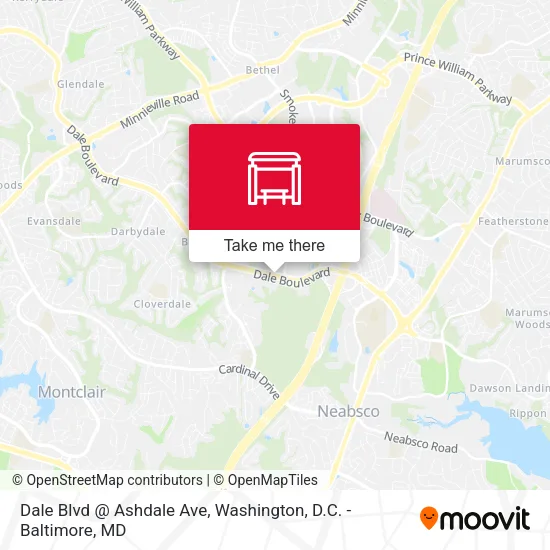 Dale Blvd @ Ashdale Ave map