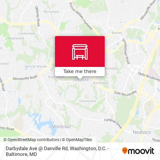 Mapa de Darbydale Ave @ Danville Rd