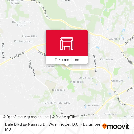 Dale Blvd @ Nassau Dr map