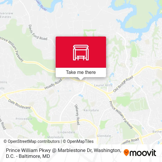 Prince William Pkwy @ Marblestone Dr map