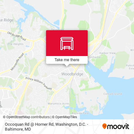 Occoquan Rd @ Horner Rd map