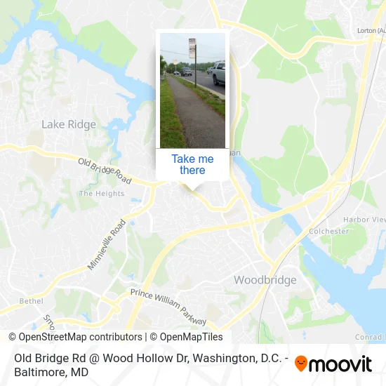 Old Bridge Rd @ Wood Hollow Dr map