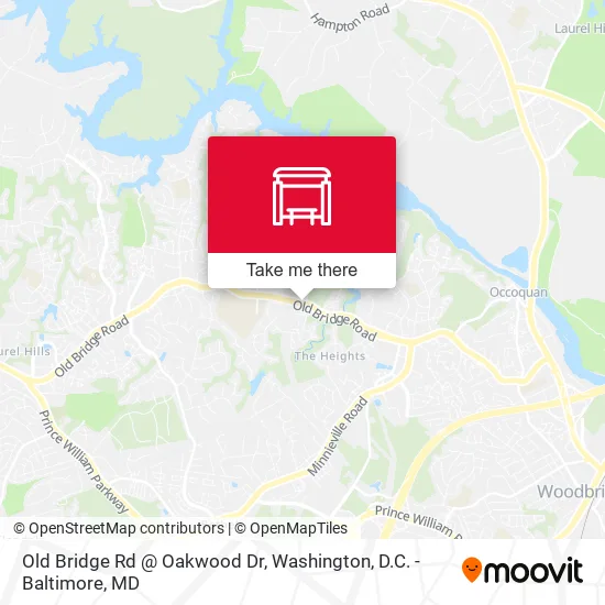 Old Bridge Rd @ Oakwood Dr map