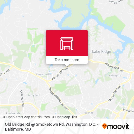 Mapa de Old Bridge Rd @ Smoketown Rd