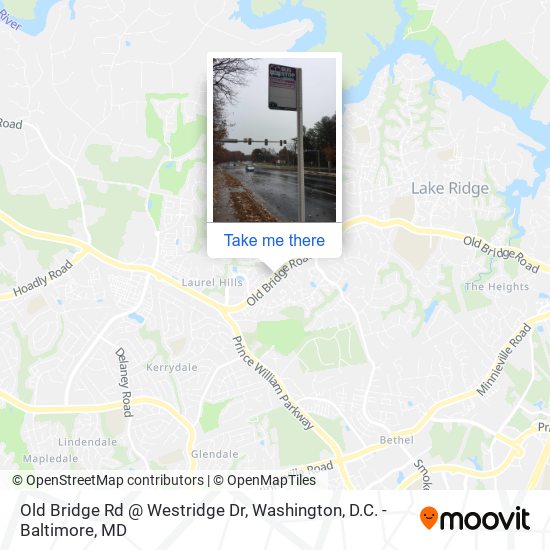 Old Bridge Rd @ Westridge Dr map