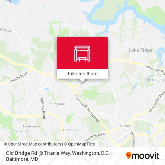 Old Bridge Rd @ Titania Way map