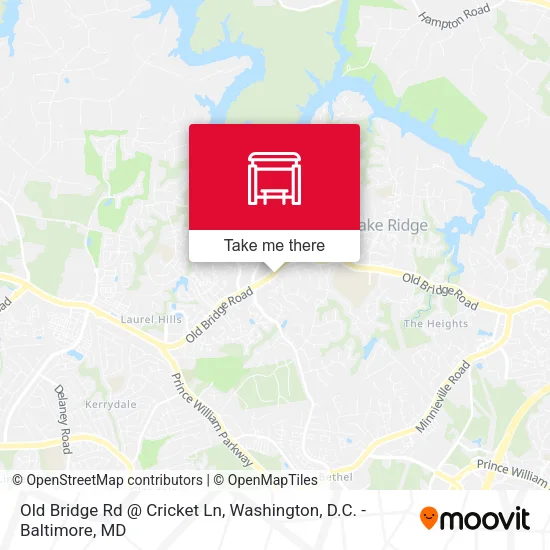 Old Bridge Rd @ Cricket Ln map