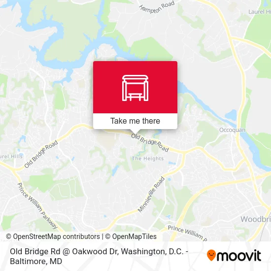 Old Bridge Rd @ Oakwood Dr map