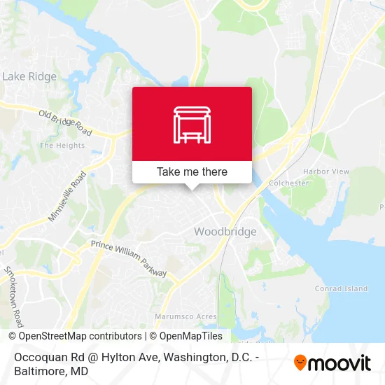 Occoquan Rd @ Hylton Ave map