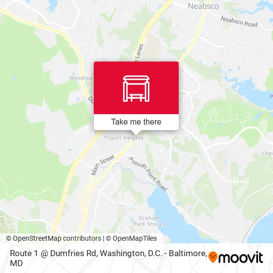 Mapa de Route 1 @ Dumfries Rd