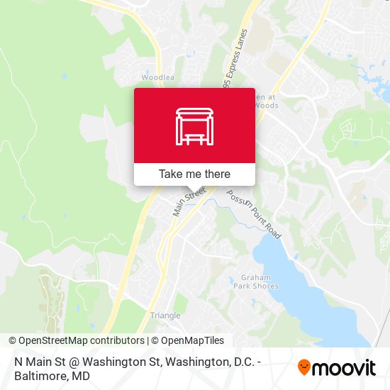 N Main St @ Washington St map