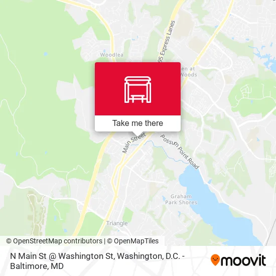 N Main St @ Washington St map