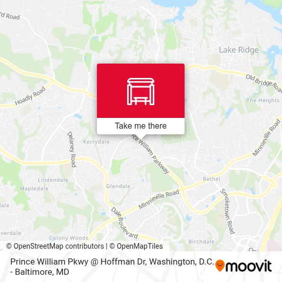 Prince William Pkwy @ Hoffman Dr map
