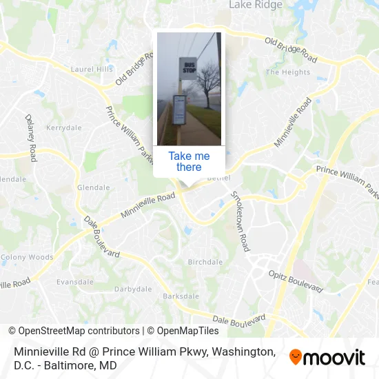 Minnieville Rd @ Prince William Pkwy map