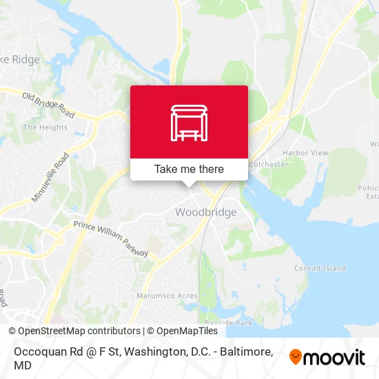 Occoquan Rd @ F St map