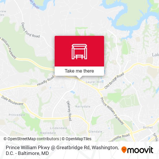 Mapa de Prince William Pkwy @ Greatbridge Rd