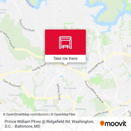 Prince William Pkwy @ Ridgefield Rd map