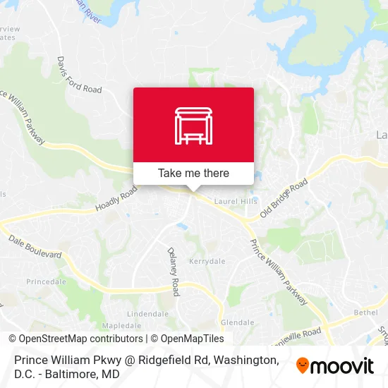 Prince William Pkwy @ Ridgefield Rd map