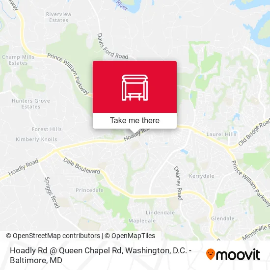 Hoadly Rd @ Queen Chapel Rd map