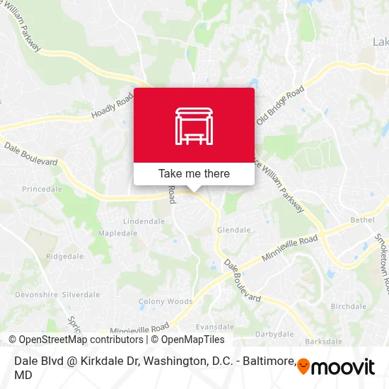 Dale Blvd @ Kirkdale Dr map