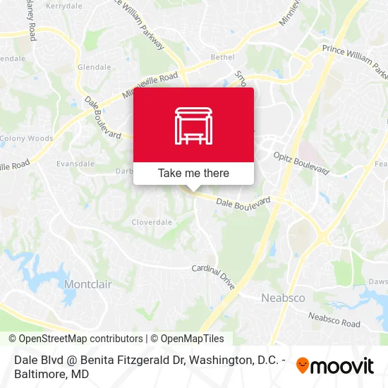 Dale Blvd @ Benita Fitzgerald Dr map