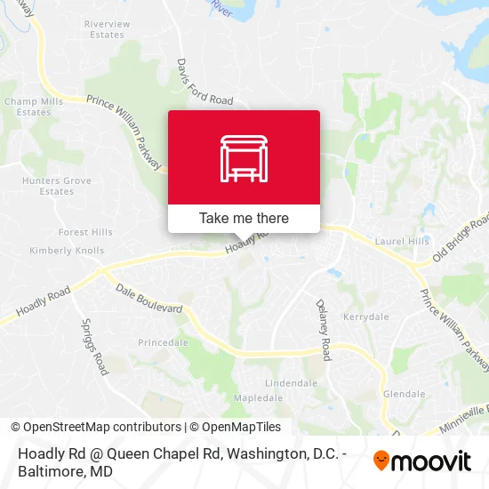 Hoadly Rd @ Queen Chapel Rd map