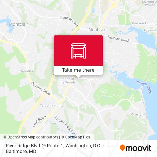 Mapa de River Ridge Blvd @ Route 1
