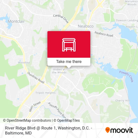River Ridge Blvd @ Route 1 map