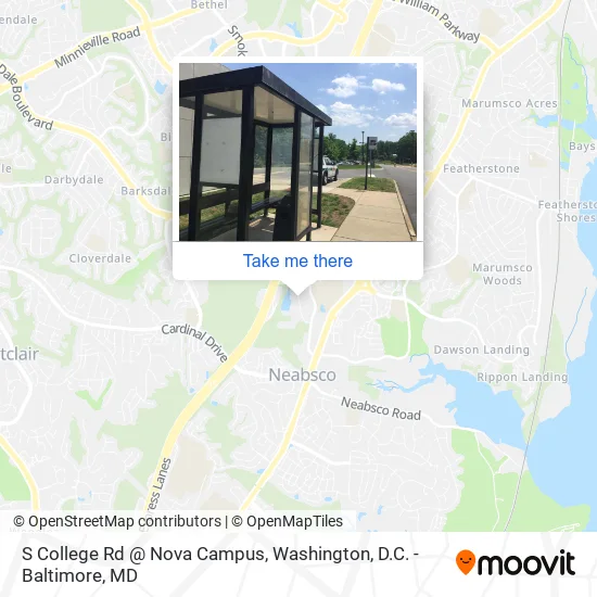 S College Rd @ Nova Campus map