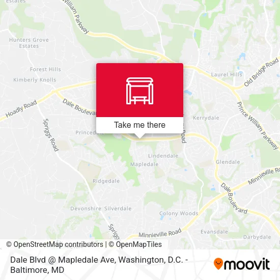 Dale Blvd @ Mapledale Ave map