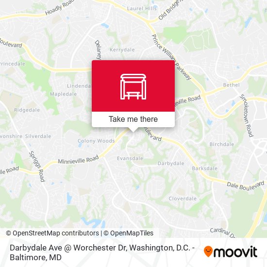 Darbydale Ave @ Worchester Dr map