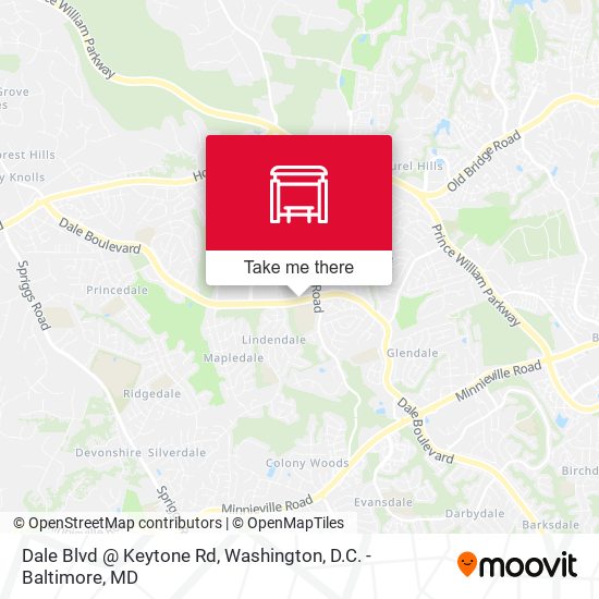 Dale Blvd @ Keytone Rd map