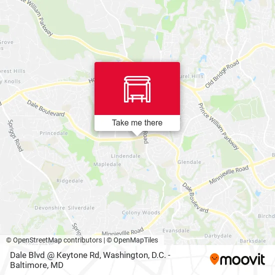 Mapa de Dale Blvd @ Keytone Rd