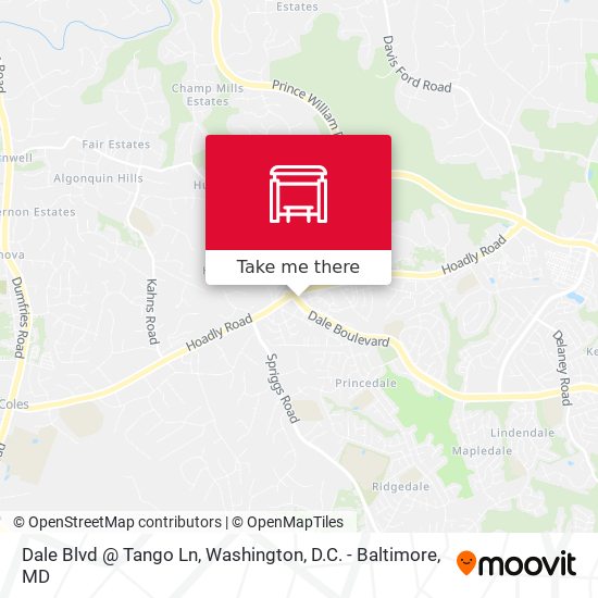 Dale Blvd @ Tango Ln map