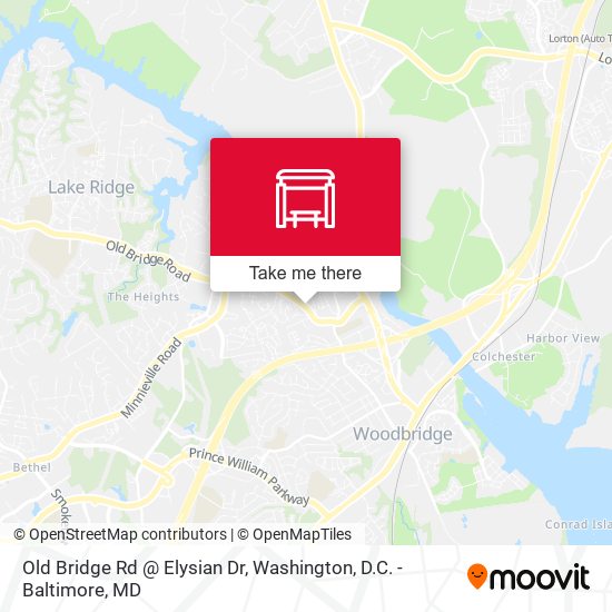 Old Bridge Rd @ Elysian Dr map