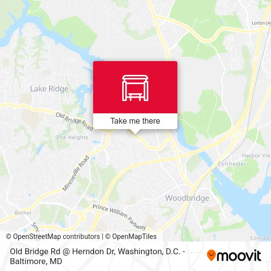 Old Bridge Rd @ Herndon Dr map