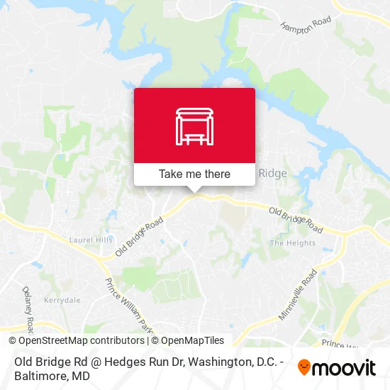 Old Bridge Rd @ Hedges Run Dr map