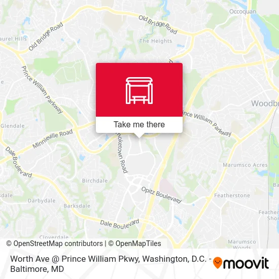 Worth Ave @ Prince William Pkwy map