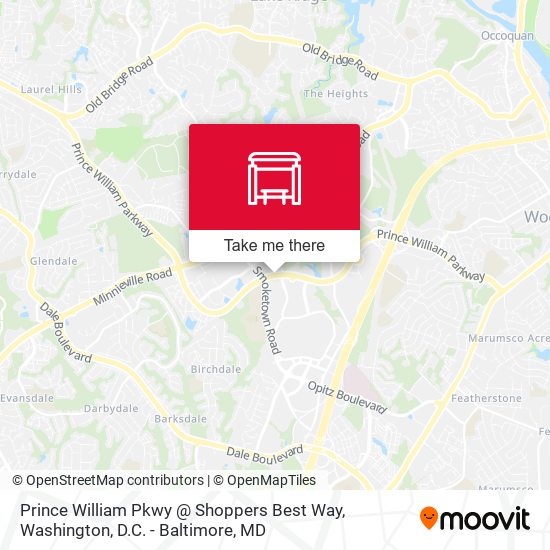 Prince William Pkwy @ Shoppers Best Way map