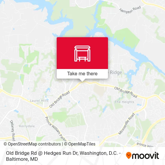 Old Bridge Rd @ Hedges Run Dr map