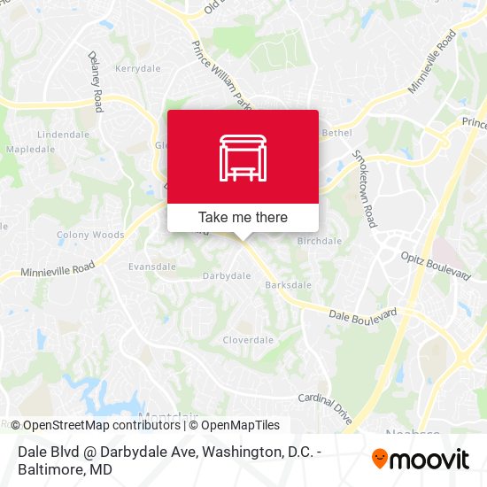 Dale Blvd @ Darbydale Ave map