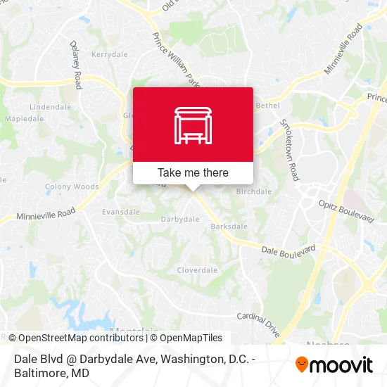 Dale Blvd @ Darbydale Ave map