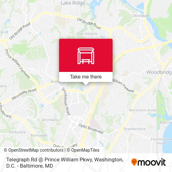 Telegraph Rd @ Prince William Pkwy map
