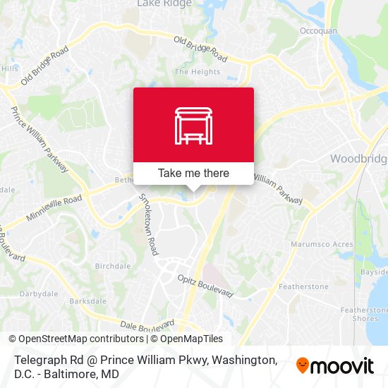 Mapa de Telegraph Rd @ Prince William Pkwy