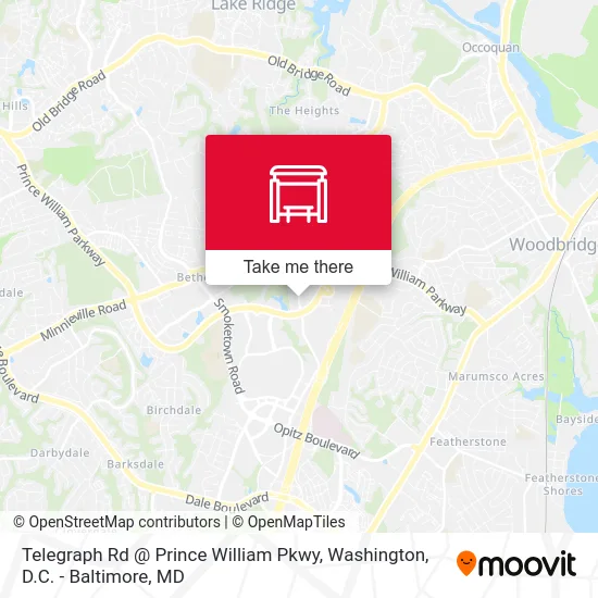 Telegraph Rd @ Prince William Pkwy map