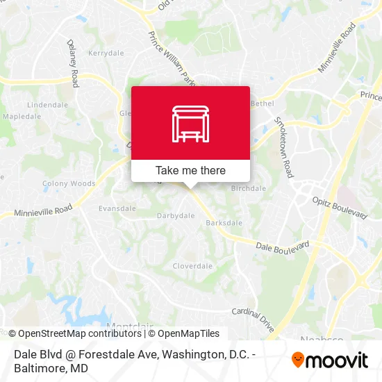 Dale Blvd @ Forestdale Ave map